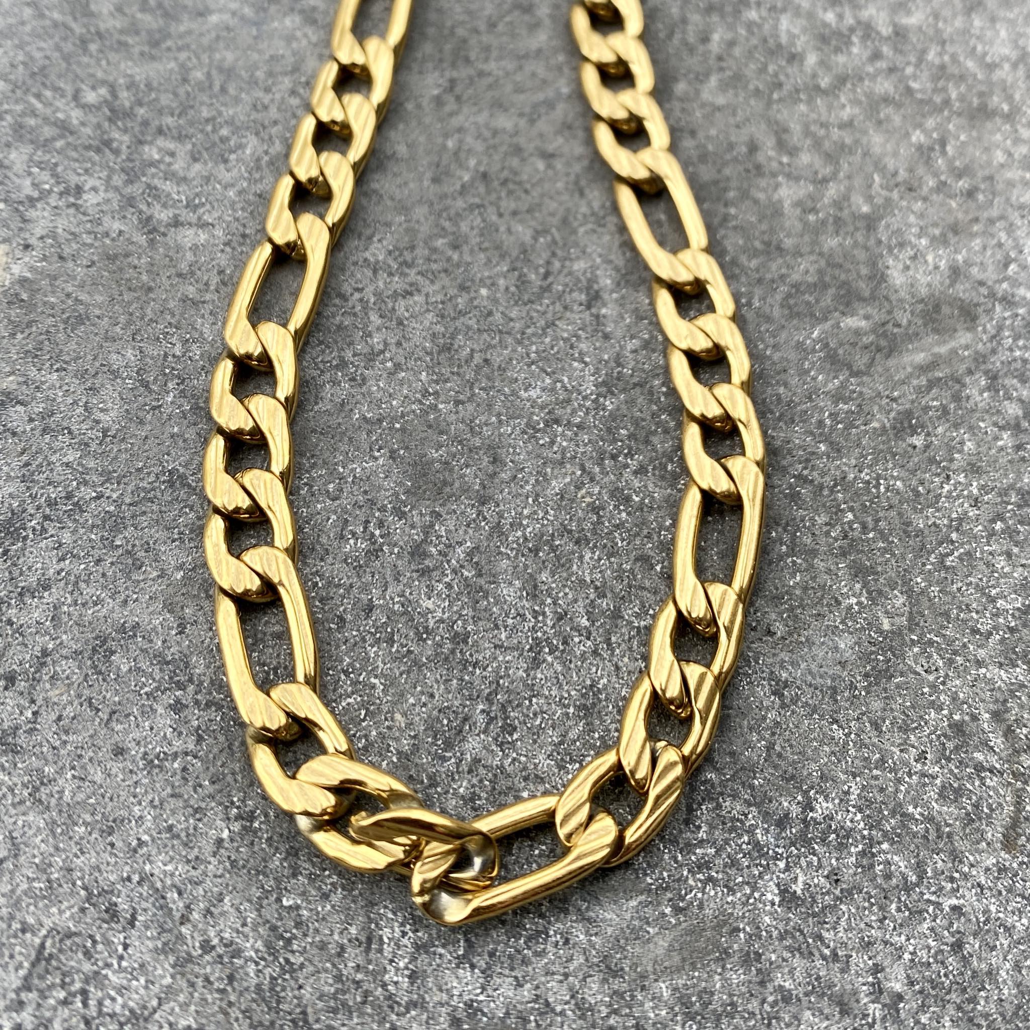 Gyllt hlekkjakeðja 50 cm