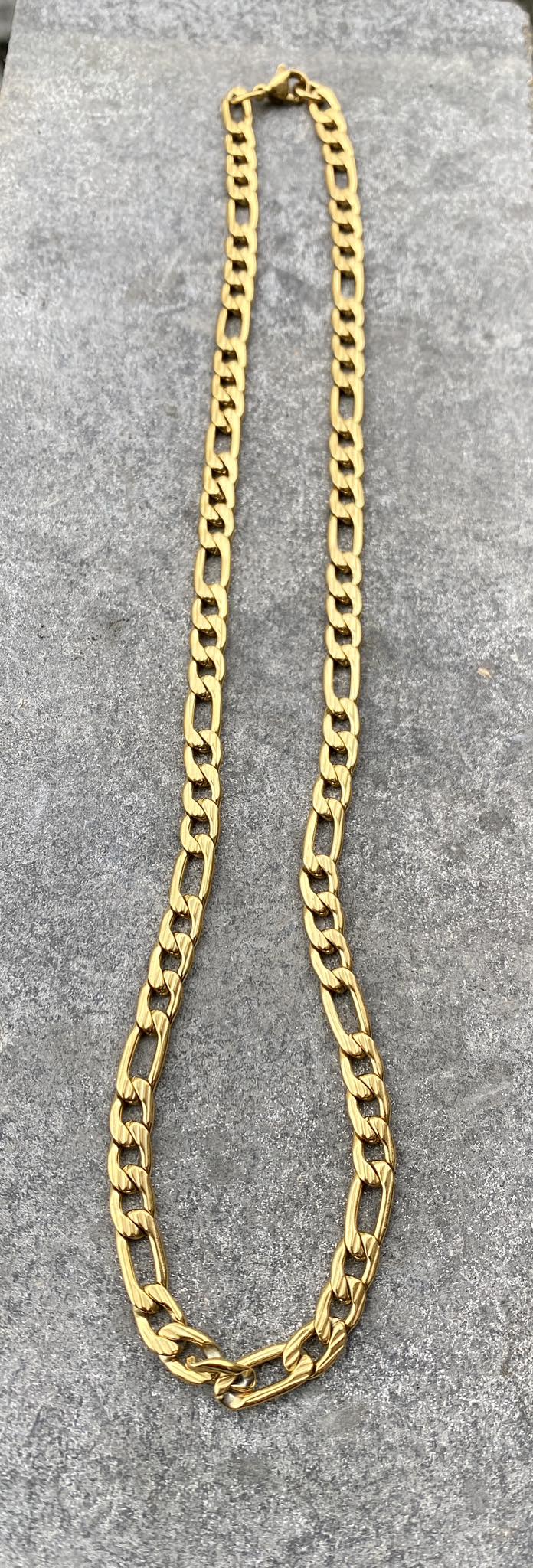 Gyllt hlekkjakeðja 50 cm