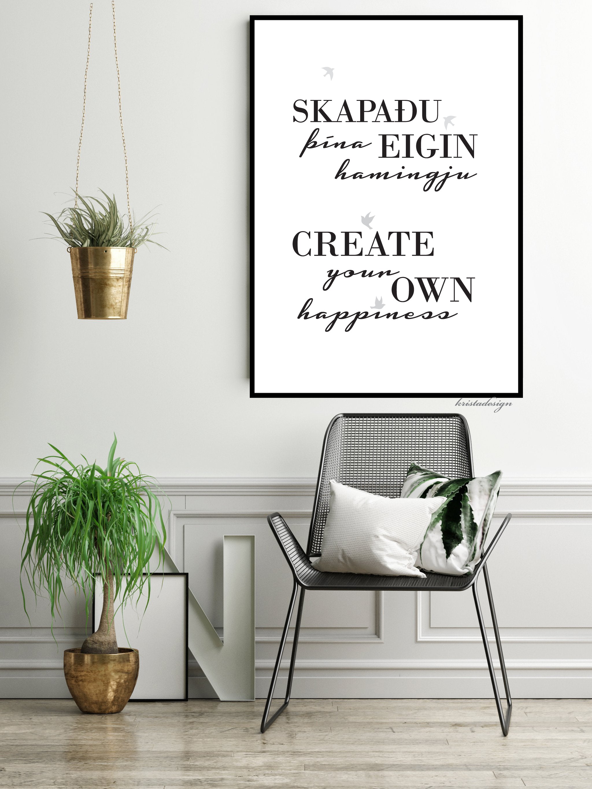Skapaðu þína hamingju plakat
