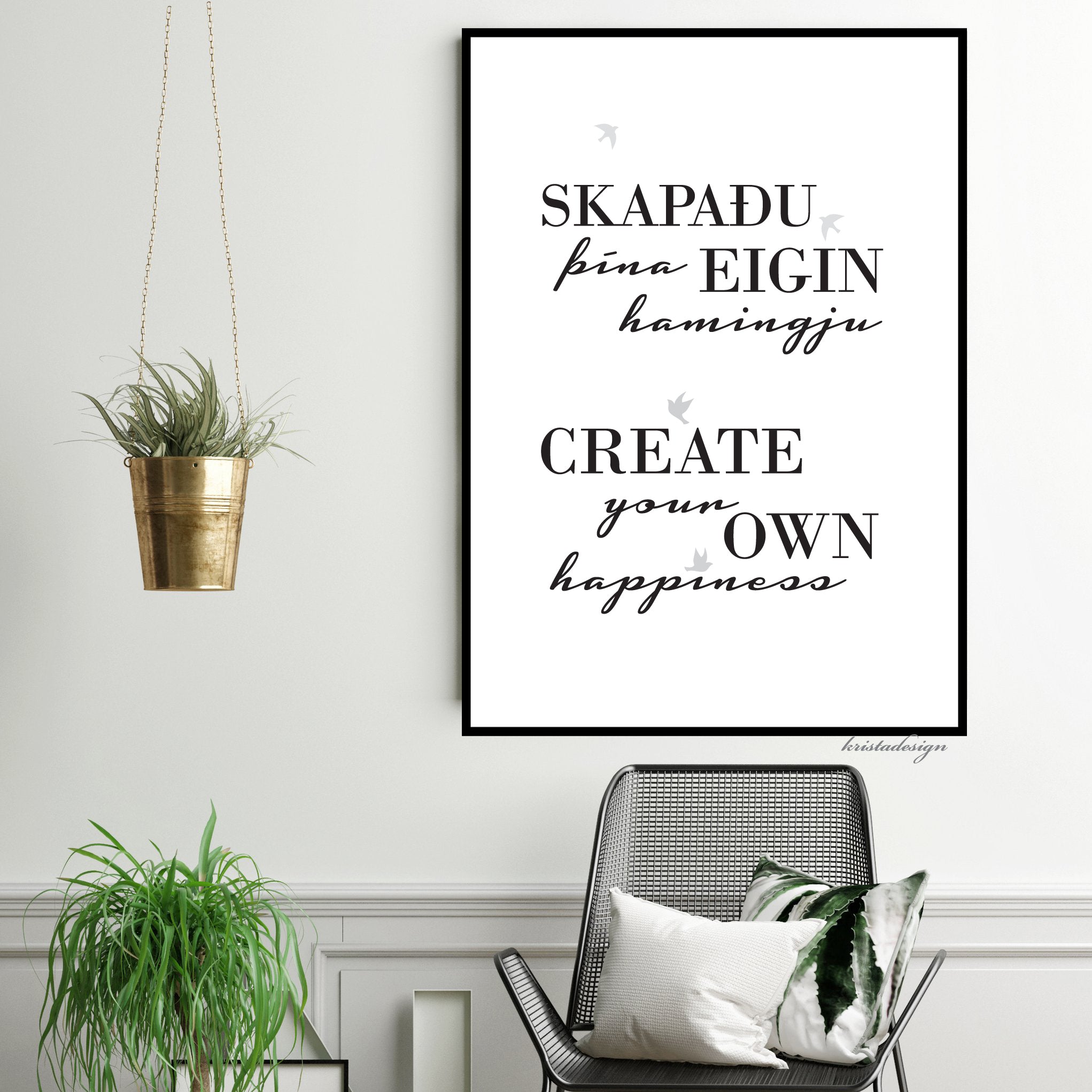 Skapaðu þína hamingju plakat